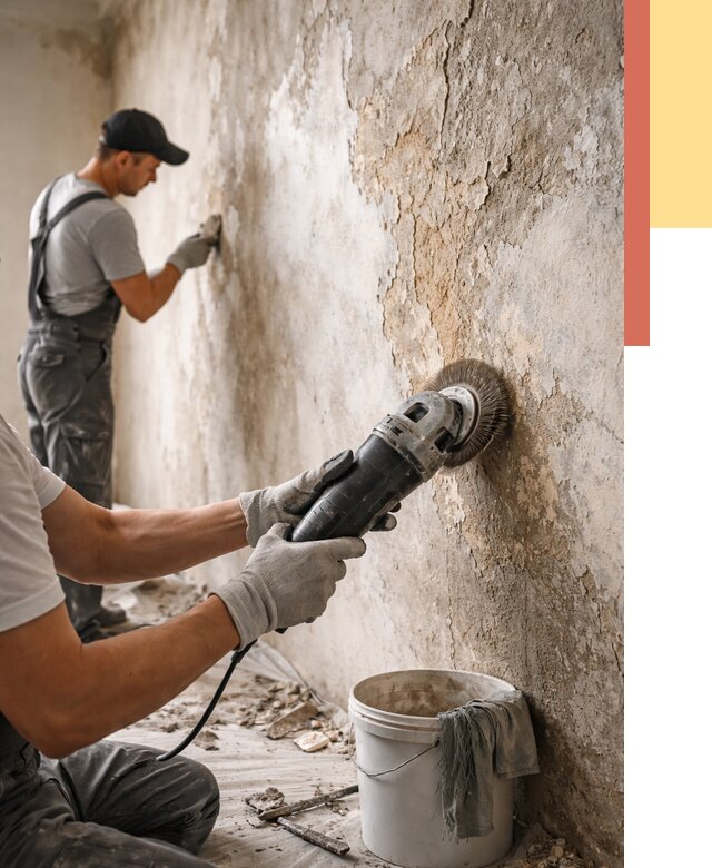 Снятие и удаление краски со стен в Дивногорске от 2123 руб. — ОТДЕЛОЧНИК-Двн