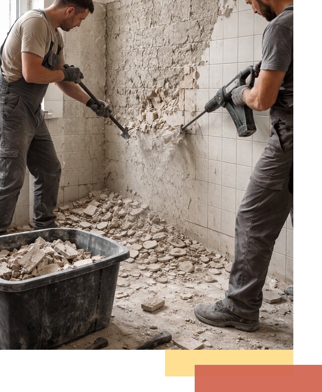 Демонтаж плитки со стен в Дивногорске быстро и аккуратно