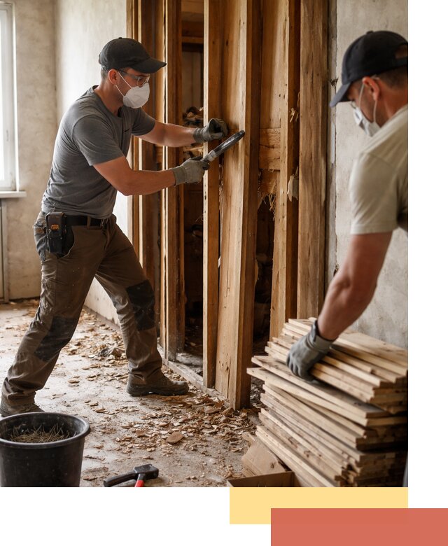 Демонтаж деревянных перегородок в Дивногорске быстро и аккуратно