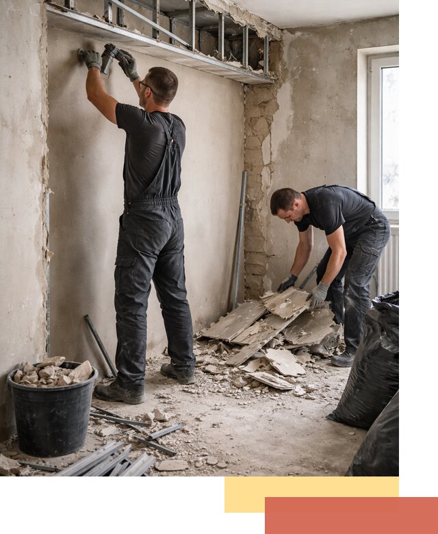 Демонтаж короба из гипсокартона в Дивногорске быстро и аккуратно