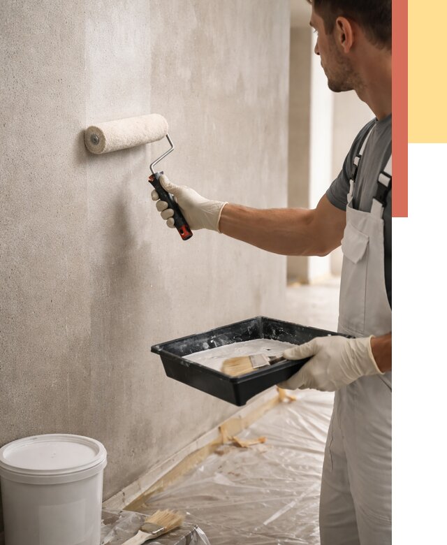 Грунтовка стен в Дивногорске от 2224 руб. м2 — быстро, недорого, с материалом | ОТДЕЛОЧНИК-Двн