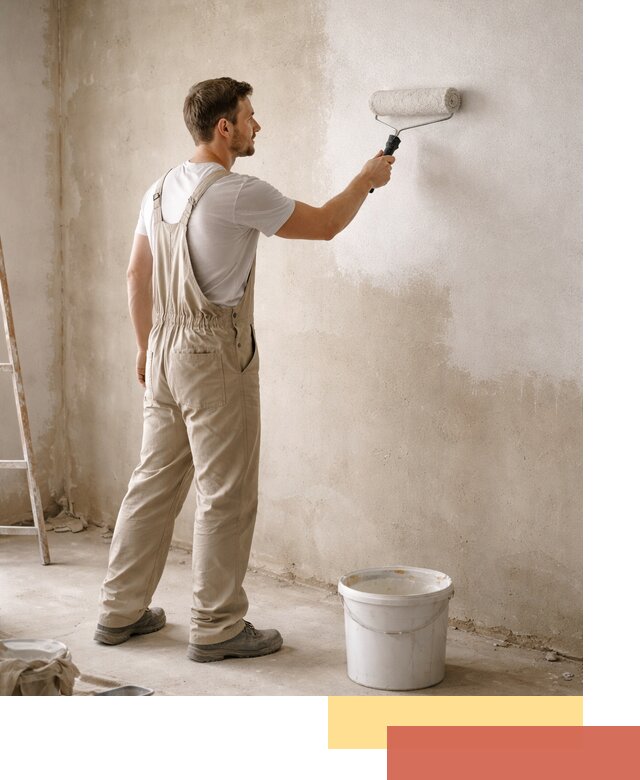 Грунтовка стен под отделку в Дивногорске профессиональным раствором