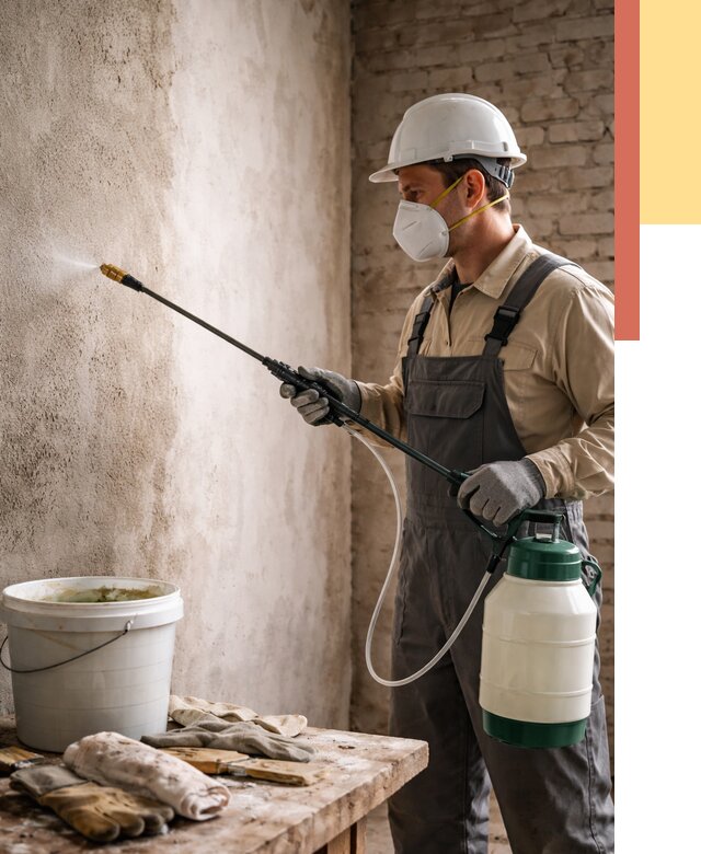 Антисептическая обработка стен в Дивногорске от 1213 руб. — быстро и недорого | ОТДЕЛОЧНИК-Двн