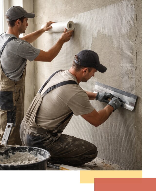 Армирование стен стеклосеткой в Дивногорске для прочной отделки