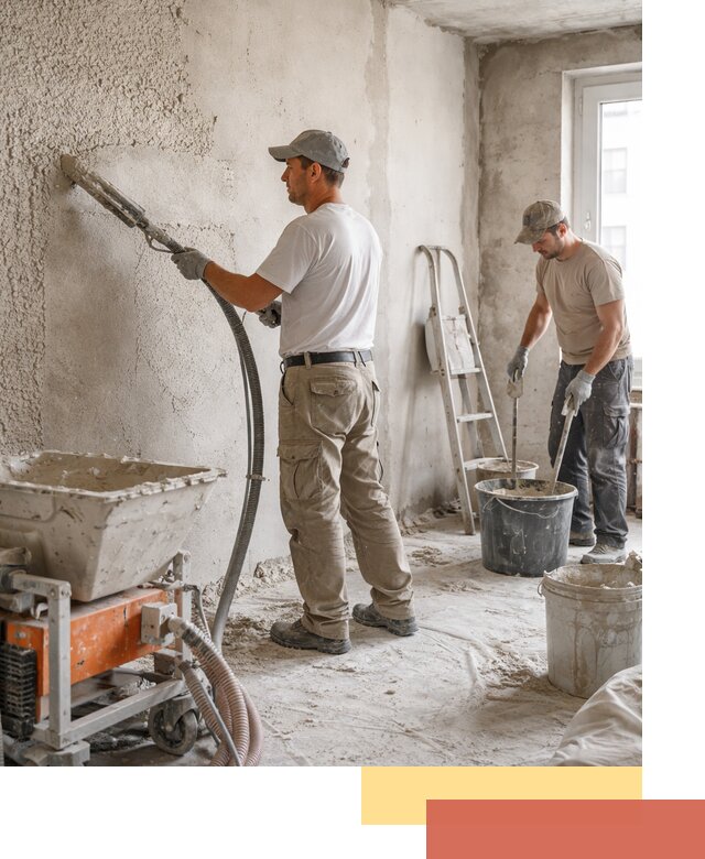 Машинная штукатурка стен в Дивногорске — быстро и качественно