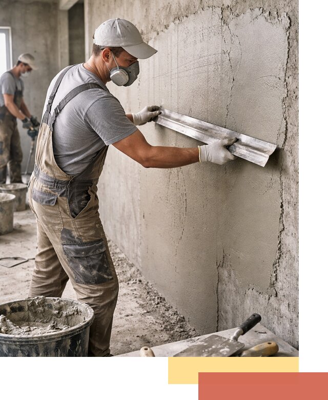 Штукатурка бетонных стен в Дивногорске качественно и долговечно