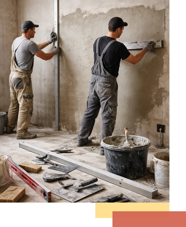 Профессиональная штукатурка стен под плитку в Дивногорске