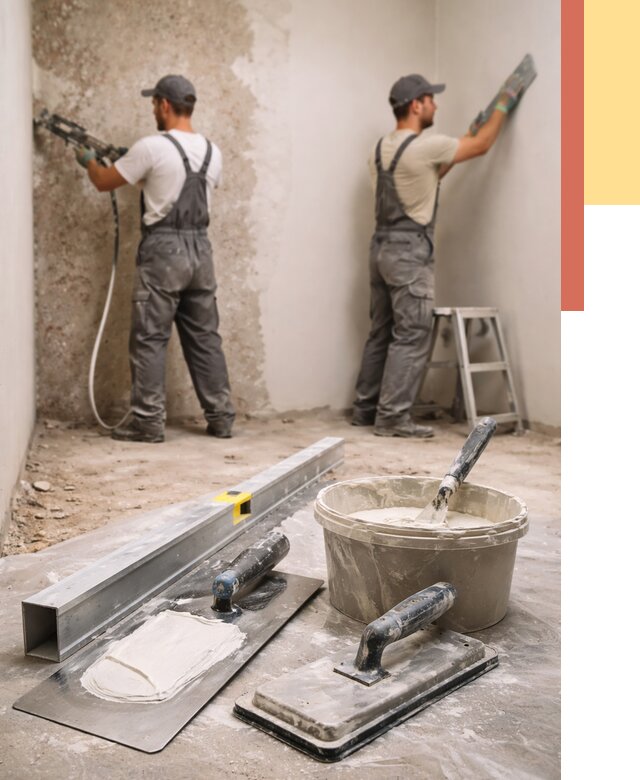 Штукатурка стен под обои в Дивногорске от 4550 руб./м2 — выравнивание под обои | ОТДЕЛОЧНИК-Двн