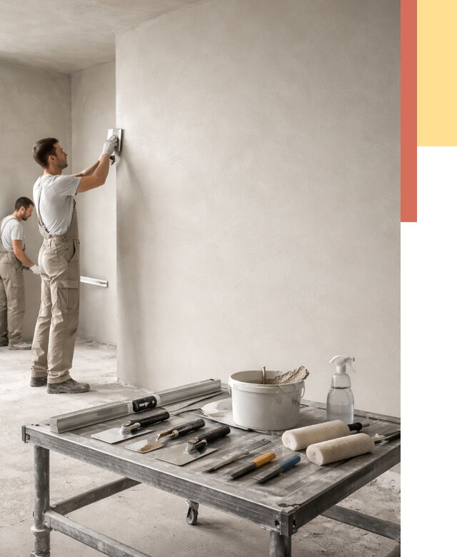 Штукатурка стен под покраску в Дивногорске от 4550 руб./м² — качественно и недорого | ОТДЕЛОЧНИК-Двн