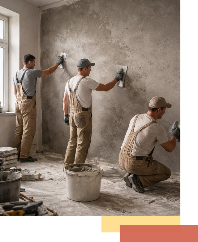 Декоративная штукатурка под бетон в Дивногорске для стен и потолков