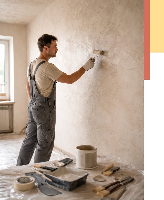 Нанесение лессирующей краски по декоративке в Дивногорске от 1769 руб. | ОТДЕЛОЧНИК-Двн