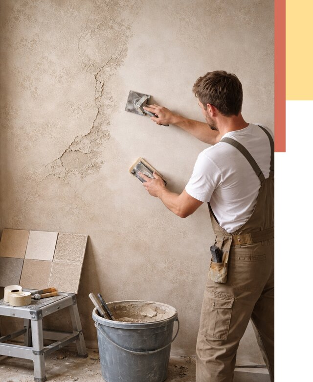 Ремонт декоративной штукатурки в Дивногорске от 4550 руб. под ключ | ОТДЕЛОЧНИК-Двн