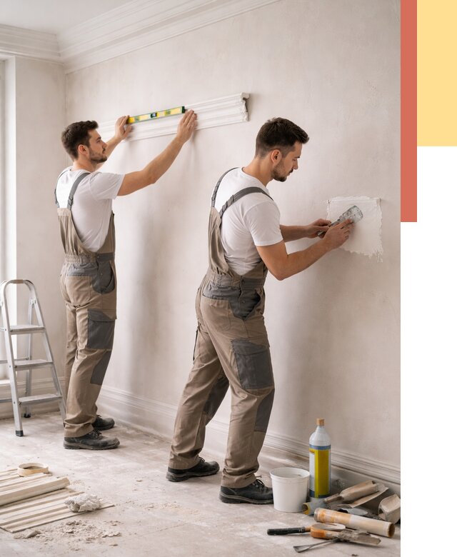 Монтаж лепнины на стены в Дивногорске от 4550 руб. — недорого, быстро | ОТДЕЛОЧНИК-Двн