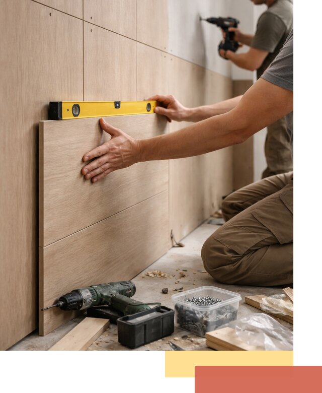 Профессиональный монтаж МДФ панелей на стены в Дивногорске