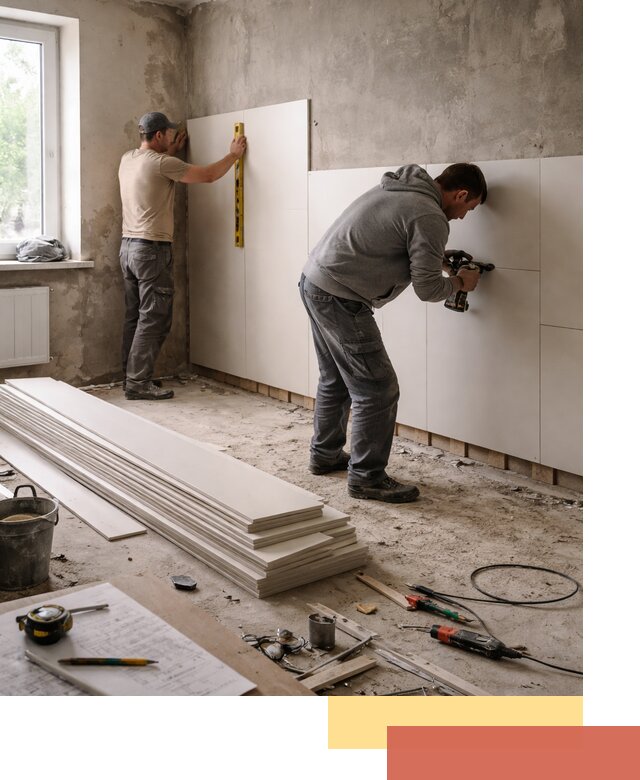 Монтаж ПВХ панелей на стены в Дивногорске качественно и быстро