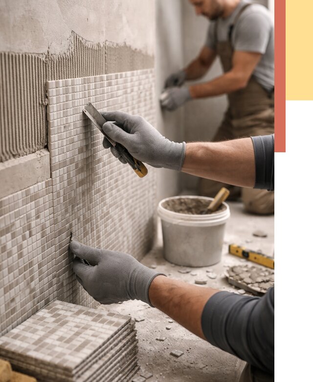 Облицовка стен мозаикой в Дивногорске от 3235 руб/м2 — укладка мозаики на стены | ОТДЕЛОЧНИК-Двн