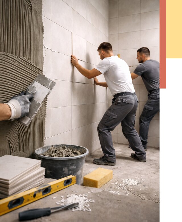 Укладка плитки на стены в Дивногорске от 859 руб. — качественно и недорого | ОТДЕЛОЧНИК-Двн