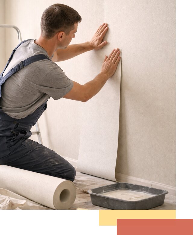 Поклейка флизелиновых обоев в Дивногорске качественно и быстро