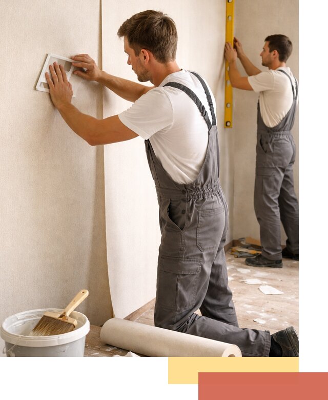 Поклейка бумажных обоев в Дивногорске качественно и недорого