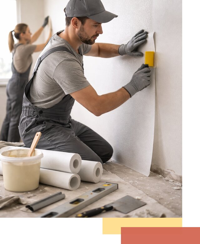 Поклейка стеклообоев профессионально в Дивногорске