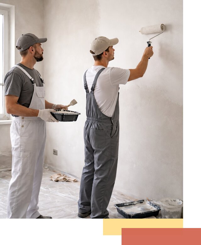 Покраска стен водоэмульсионной краской в Дивногорске