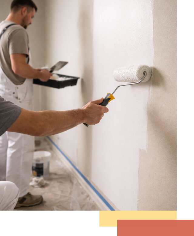 Покраска стен акриловой краской профессионально в Дивногорске