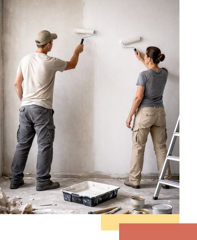 Окраска стен по стеклохолсту в Дивногорске качественно и долговечно