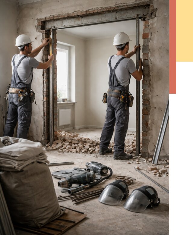 Расширение дверного проема в Дивногорске от 12638 руб. под ключ | ОТДЕЛОЧНИК-Двн