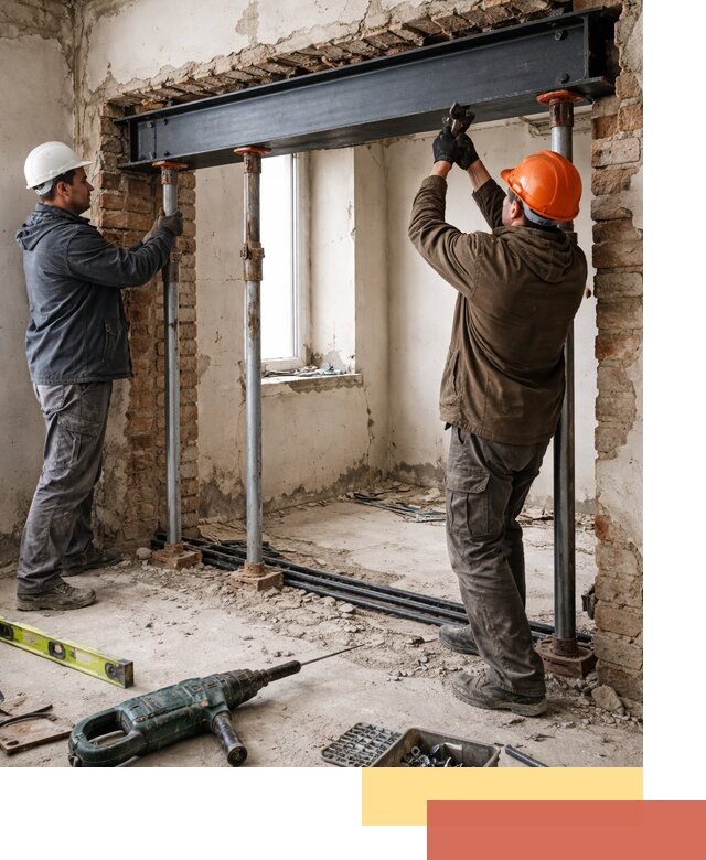 Усиление проема в стене в Дивногорске для расширения и безопасности