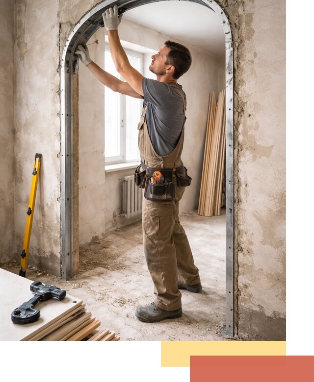 Устройство арочного проема в Дивногорске под ключ