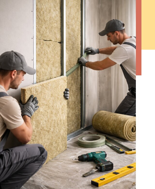 Шумоизоляция стен в Дивногорске под ключ от 1870 руб. | ОТДЕЛОЧНИК-Двн