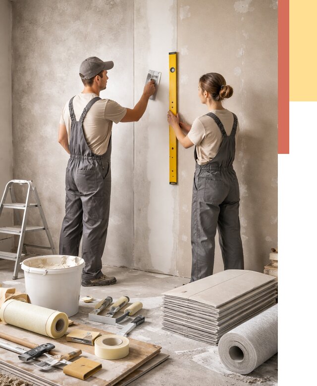 Отделка стен в Дивногорске от 1517 руб/м² — недорого, быстро, под ключ | ОТДЕЛОЧНИК-Двн