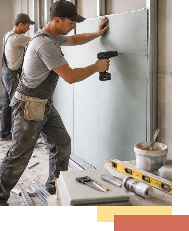 Кладка влагостойких перегородок ПГП в Дивногорске