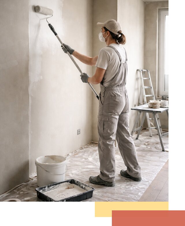 Покраска перегородок из гипсокартона в Дивногорске качественно и недорого