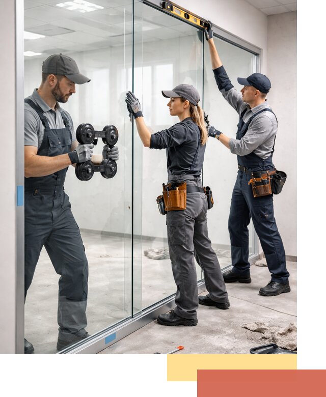 Профессиональный монтаж стеклянных перегородок в Дивногорске