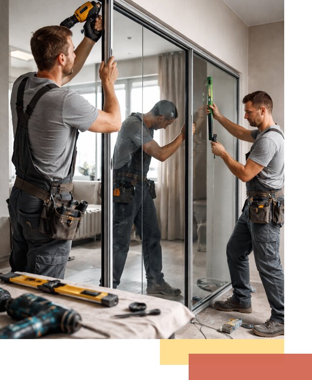 Каркасные стеклянные перегородки под ключ в Дивногорске