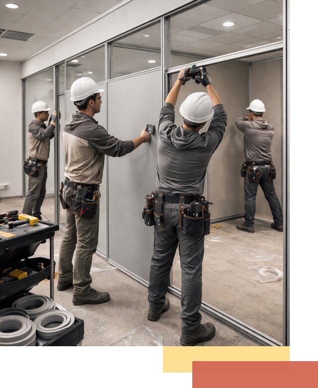 Мобильные офисные перегородки под ключ в Дивногорске