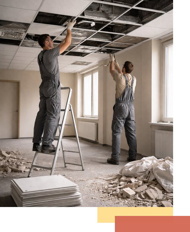 Демонтаж потолков Армстронг профессионально в Дивногорске