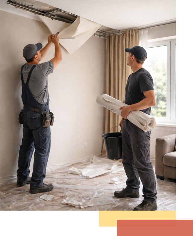 Демонтаж натяжного потолка в Дивногорске быстро и аккуратно