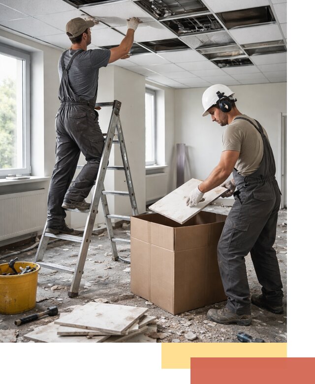 Демонтаж потолочной плитки в Дивногорске быстро и аккуратно