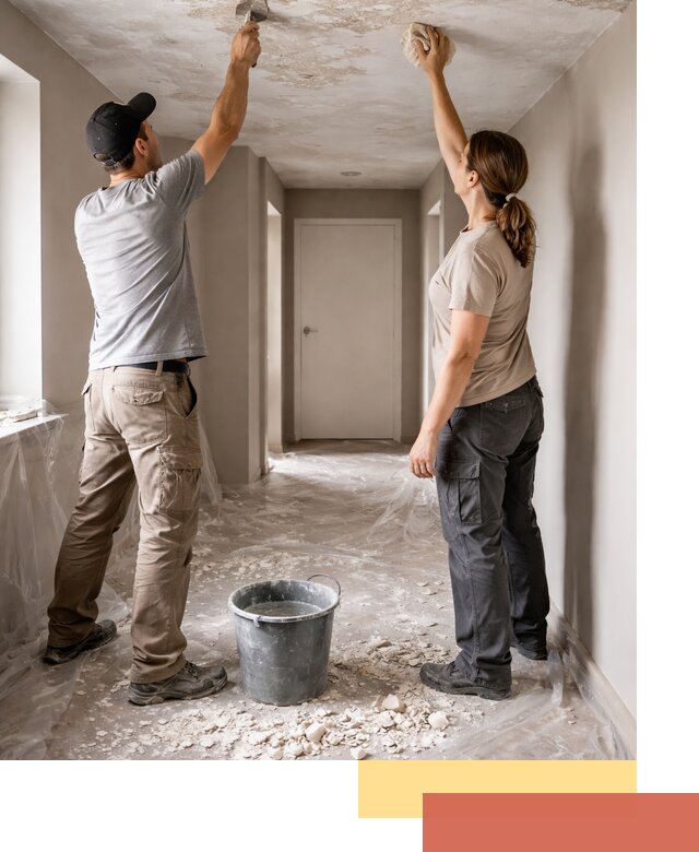 Удаление побелки с потолка в Дивногорске — быстро и аккуратно