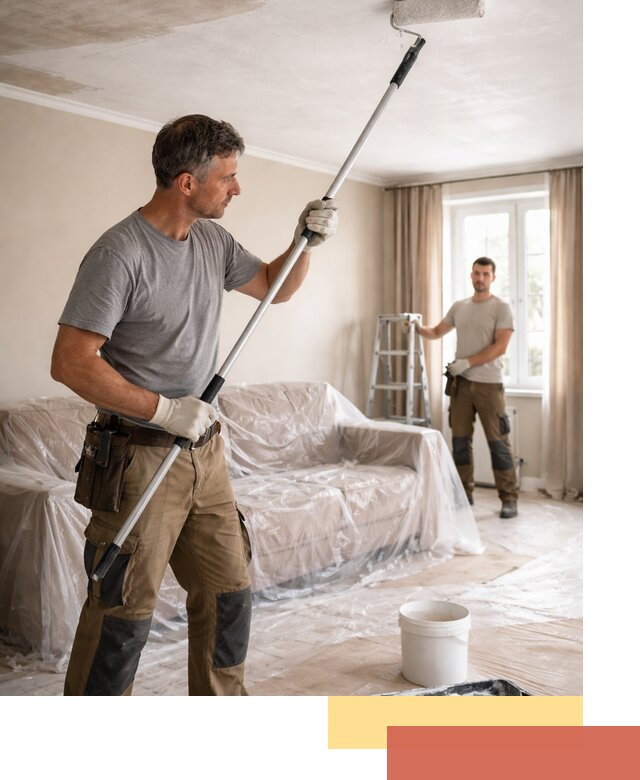 Грунтовка потолка в Дивногорске — подготовка под покраску и отделку