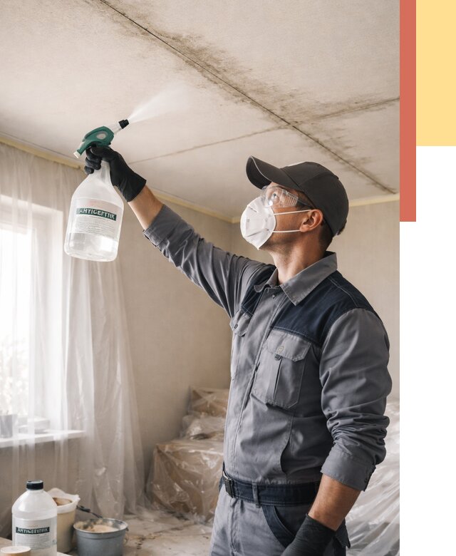 Антисептическая обработка потолка в Дивногорске от 2528 руб. | ОТДЕЛОЧНИК-Двн