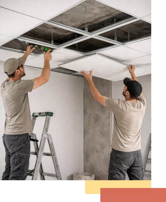 Монтаж потолка Армстронг под ключ в Дивногорске