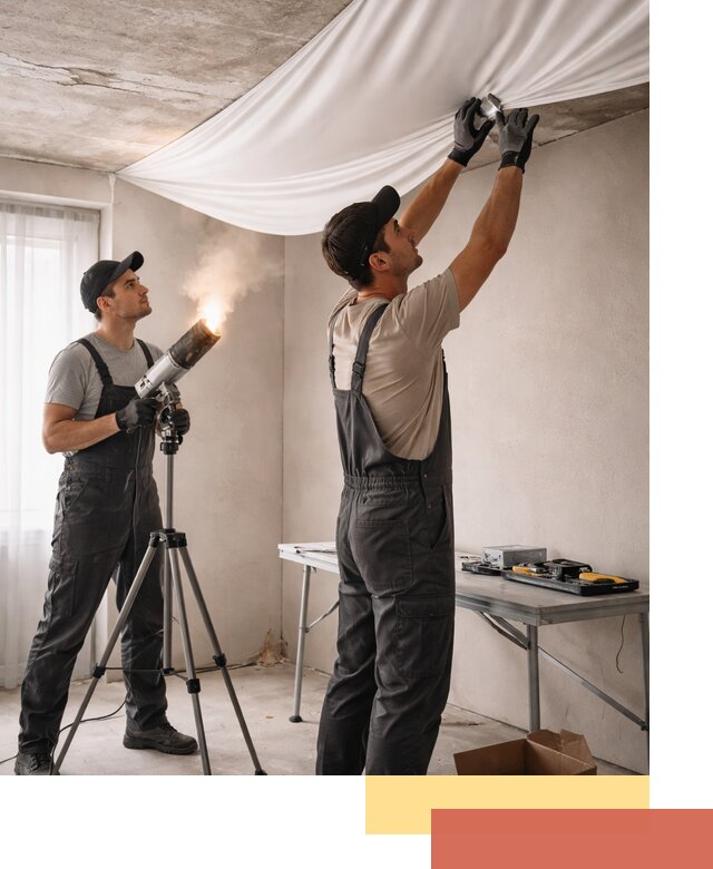 Установка натяжного потолка под ключ в Дивногорске