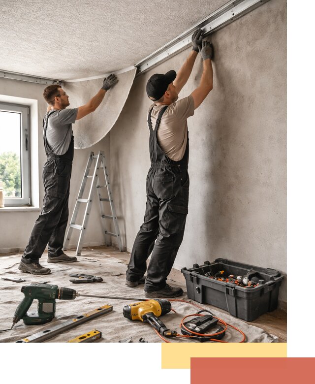 Монтаж фактурного натяжного потолка в Дивногорске качественно и быстро