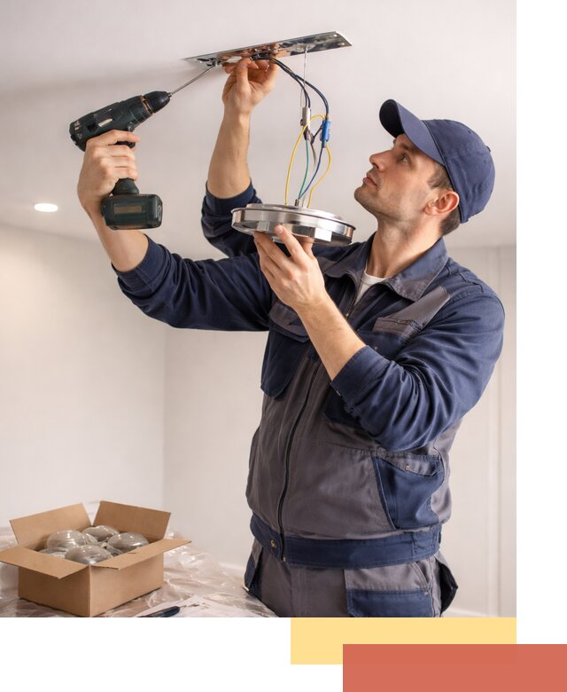 Установка люстры в натяжной потолок в Дивногорске