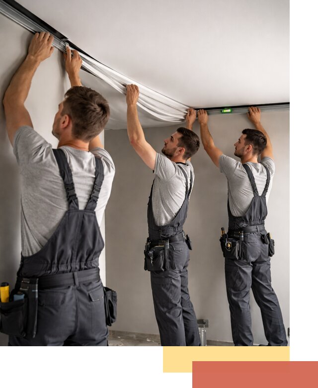 Теневые натяжные потолки в Дивногорске: монтаж и отделка быстро и качественно