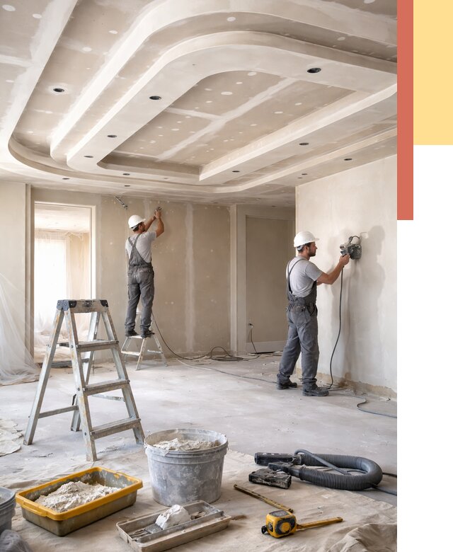 Многоуровневый потолок из гипсокартона в Дивногорске от 758 руб. под ключ | ОТДЕЛОЧНИК-Двн