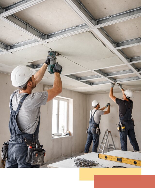 Кессонный потолок из гипсокартона под ключ в Дивногорске